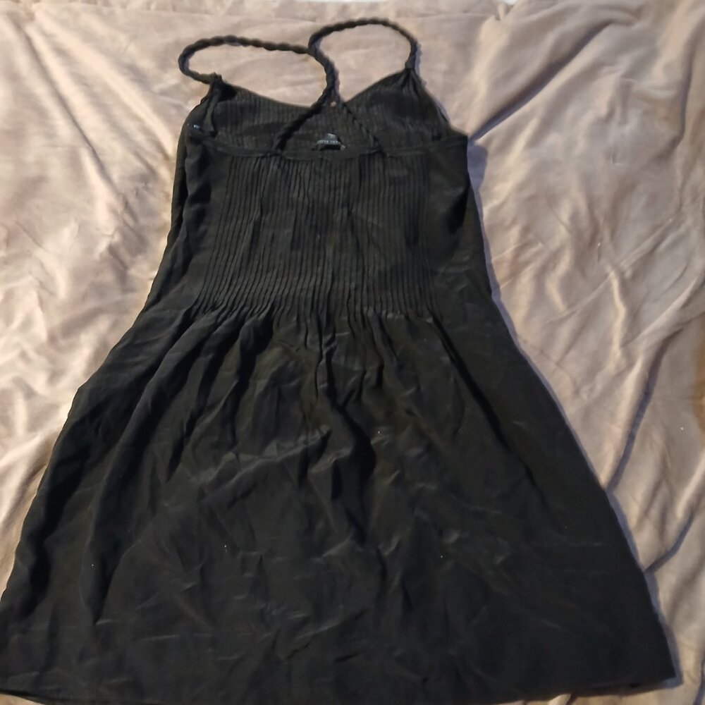 Banana Republic Women's Twist Strap Silk Dress Black GUC - Picture 5 of 7